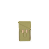 Handytasche olive grün vegan Leder