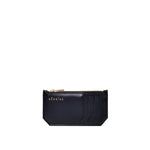 wallet cardholder schwarz recyceltes leder