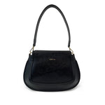 Handtasche schwarz recyceltes Leder