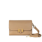 Handtasche dune beige vegan Leder Wildleder