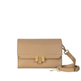 Handtasche dune beige vegan Leder Wildleder